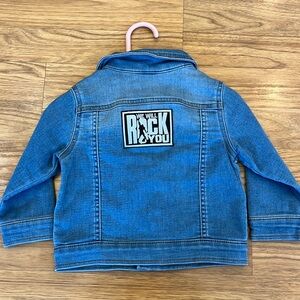 Queen - We will Rock you Jean Jackets Kids upcycled 12 months 12M